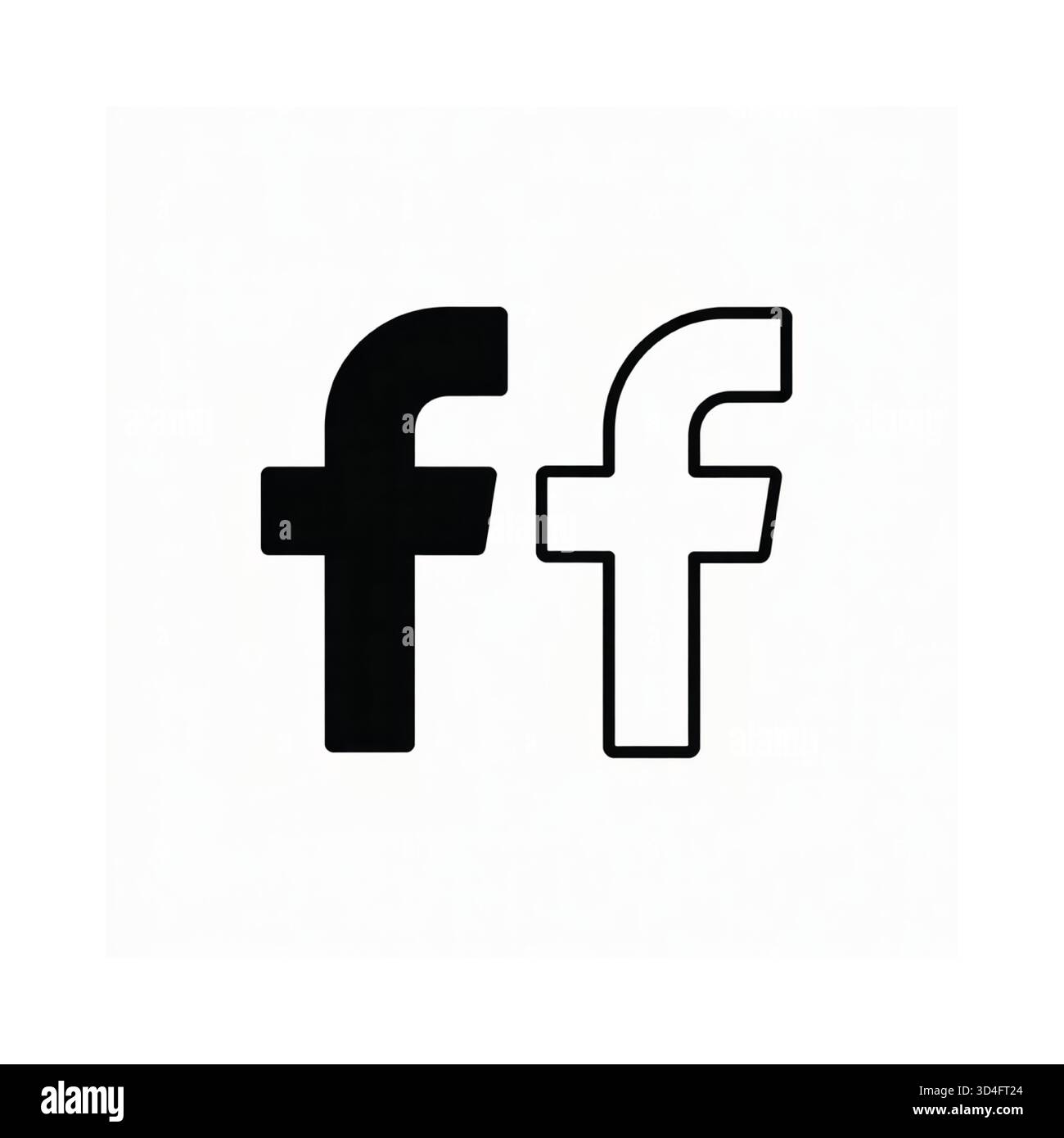 Eine Grafik mit zwei stilvollen Kleinbuchstaben nebeneinander. Das eine ist schwarz, das andere weiß. Stock Vektor