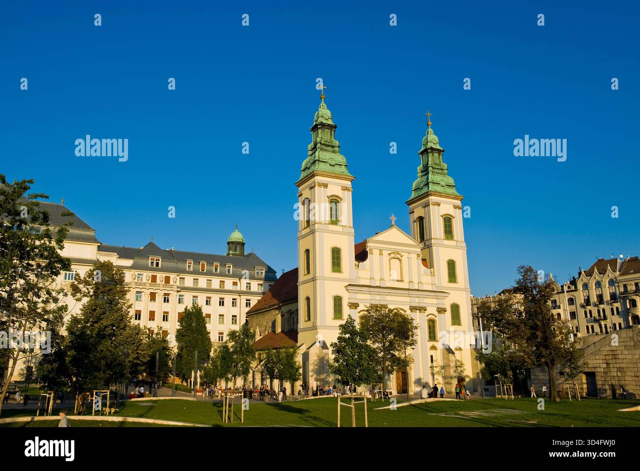 Ungarn. Budapest. Kirche des Zentrums Stockfoto