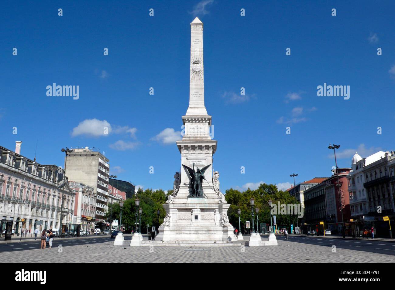 Praca dos Restauradores. Lissabon. Portugal Stockfoto