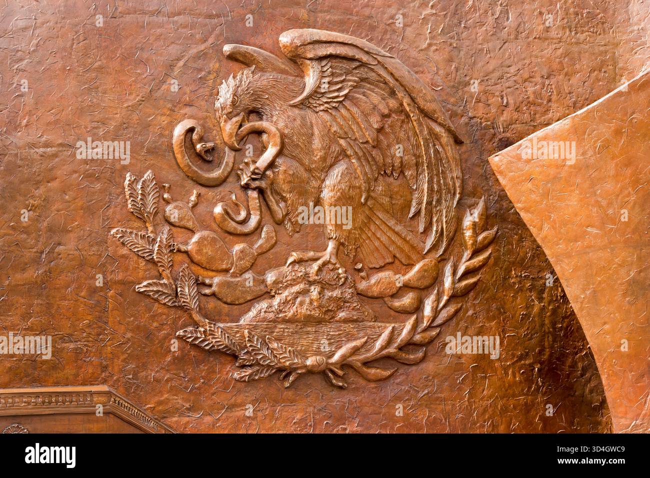 Patriotische Skulptur. Querétaro, Mexiko. Stockfoto