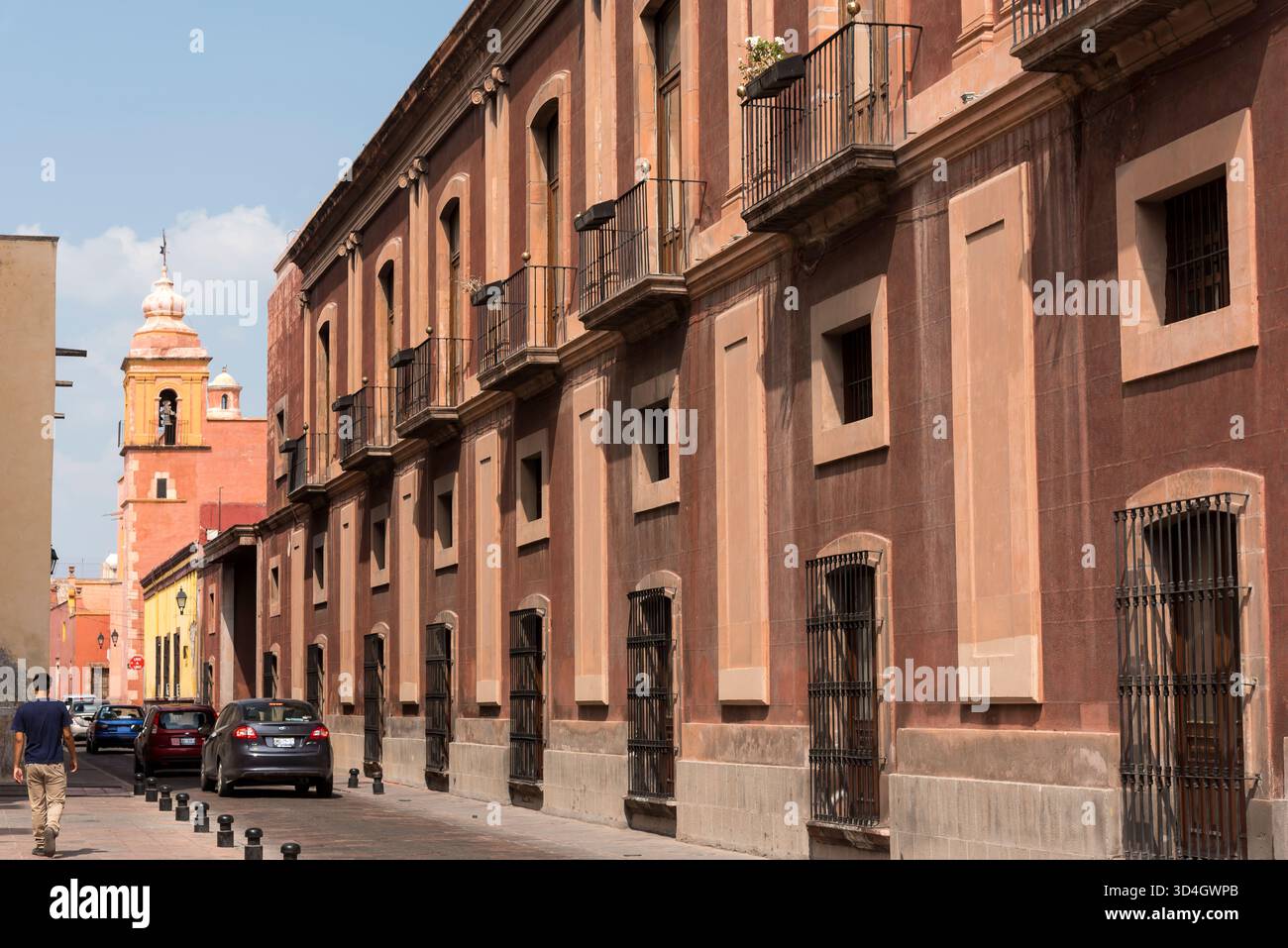 Ein Besuch der Stadt Querétaro, einer wichtigen Kolonialstadt Mexikos. Stockfoto