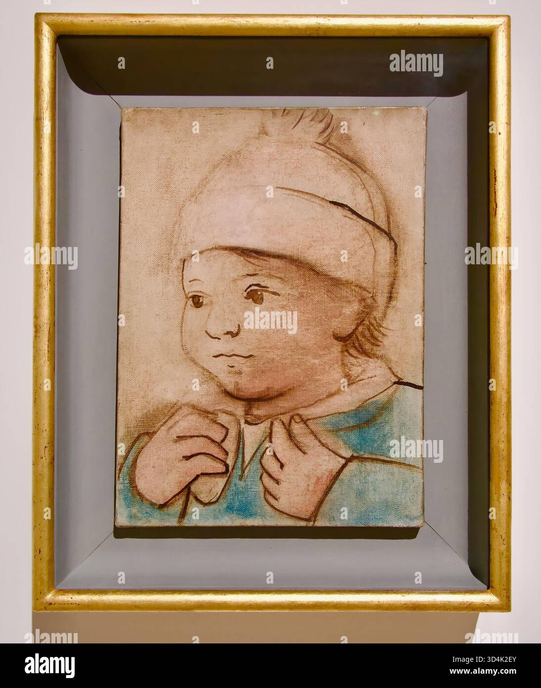 Pablo Picasso Dinard September 1922 Paul (Sohn des Künstlers) Öl und Tinte auf Leinwand Gemälde Museo Picasso Málaga Calle San Agustín Malaga Spanien Europa Stockfoto