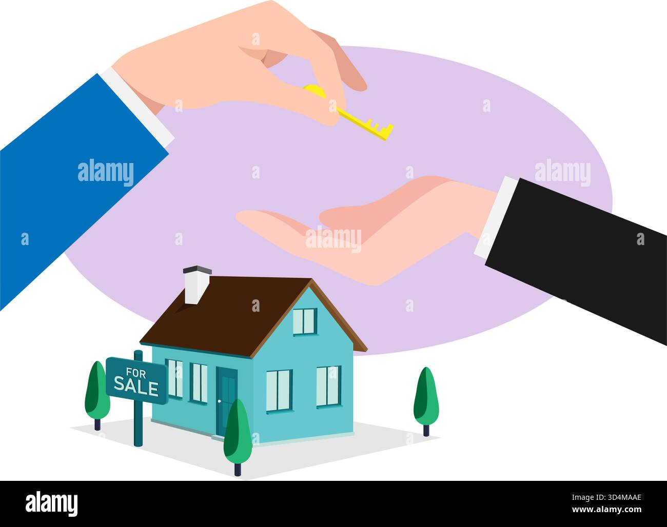 Hand mit Schlüssel. Mietwagen oder Haus, Hand geben Schlüssel zu über Person. Immobilien kaufen oder Fahrzeug verkaufen. Teilen Auto oder Apartment-Service, anständige Vektor Stock Vektor