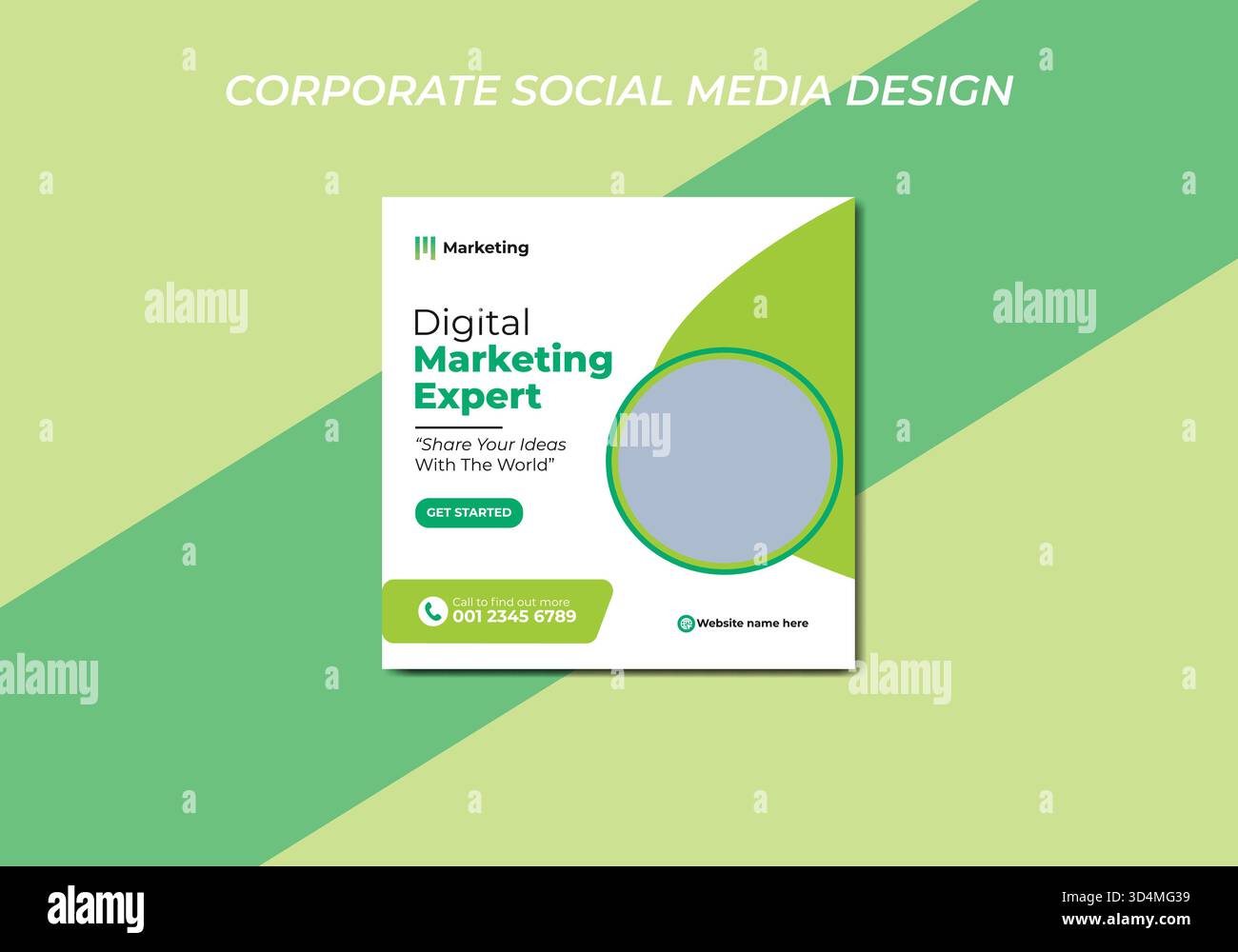 Banner oder Vorlage für Post-Vorlagen für Social-Media-Unternehmen von Graphic Design Expert. Stock Vektor