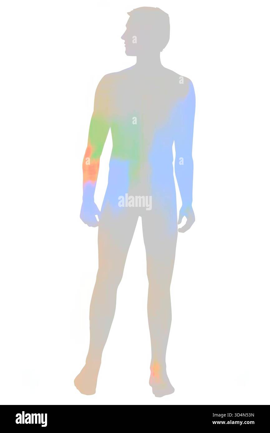 Silhouette des Mannes. Man Silhouette 016239 385 Stockfoto