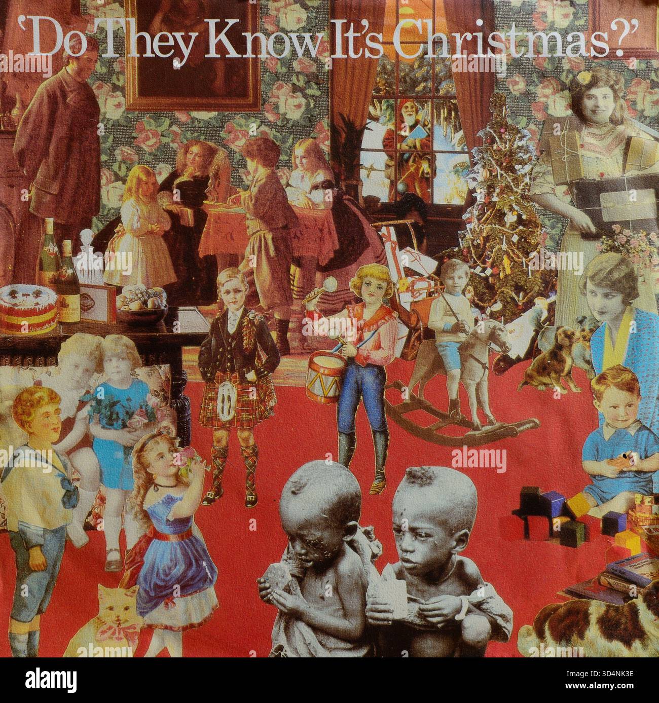 Vinyl Singles 7″, Band Aid, Do They Know IT's Christmas?, 1984, Mercury Records Stockfoto