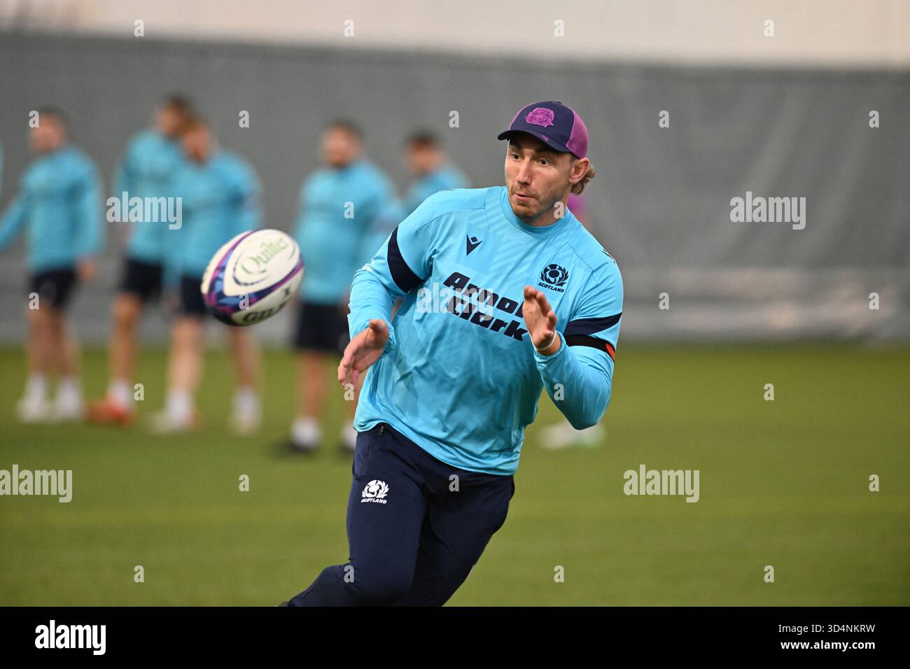 Oriam, Edinburgh.Scotland.UK. 11/11/25 Schottland Training Session für Quilter Nations Series Match gegen Argentinien. Schottland Jamie Ritchie Credit: eric mccowat/Alamy Live News Stockfoto
