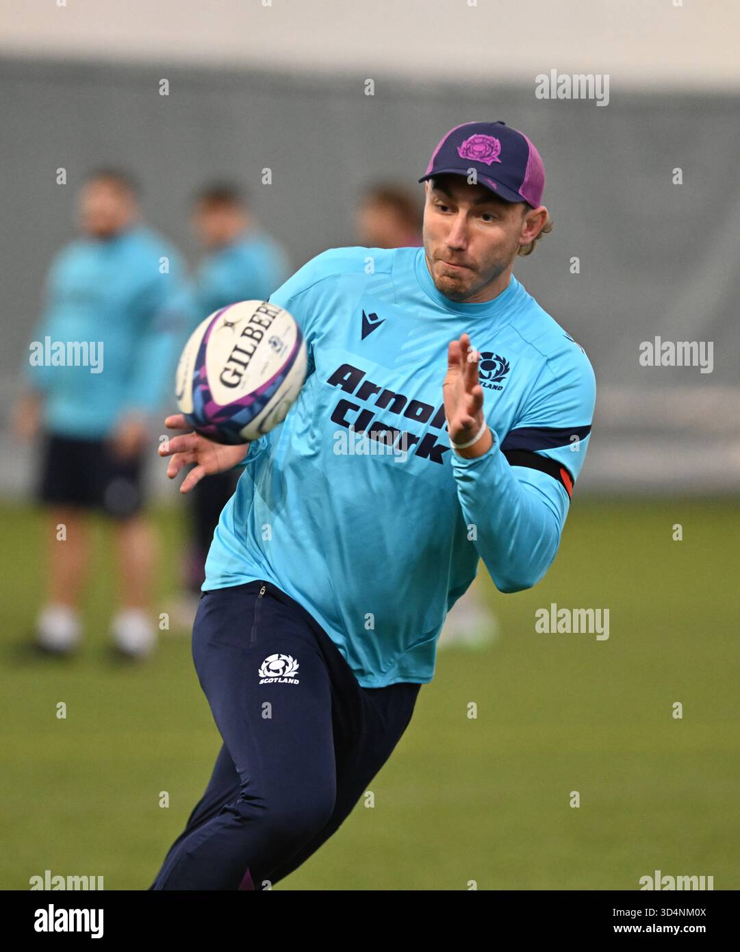 Oriam, Edinburgh.Scotland.UK. 11/11/25 Schottland Training Session für Quilter Nations Series Match gegen Argentinien. Schottland Jamie Ritchie Credit: eric mccowat/Alamy Live News Stockfoto