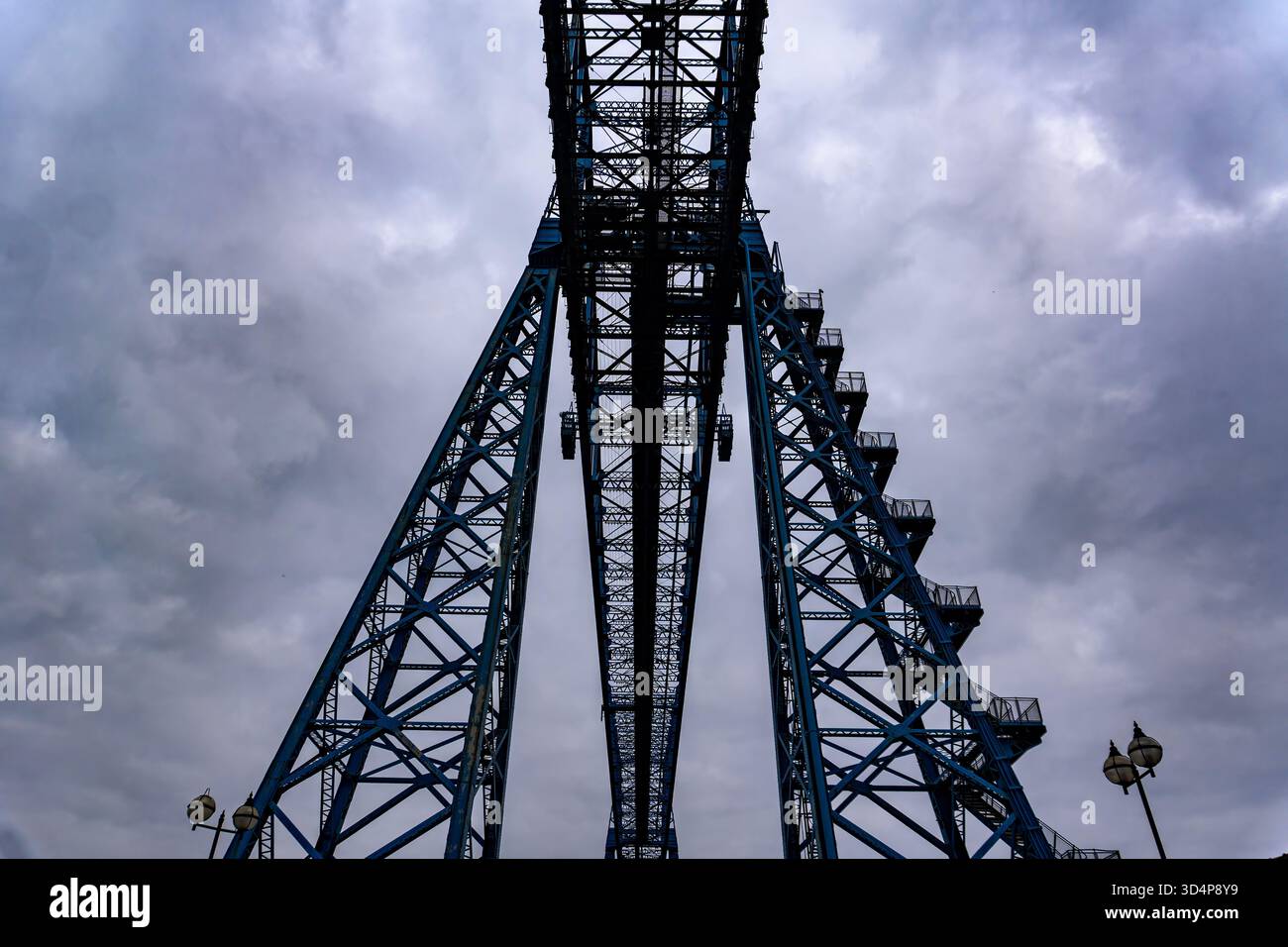 Die legendäre Transporter Bridge in Middlesbrough, Großbritannien Stockfoto
