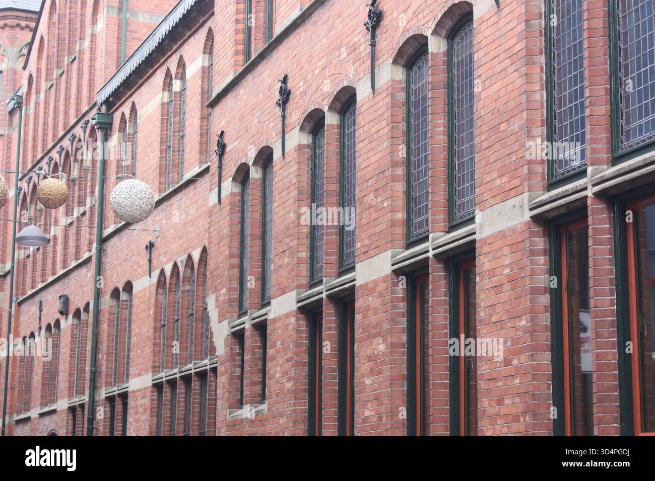 Backsteingebäude im Zentrum der Stadt Zwolle, Niederlande Stockfoto