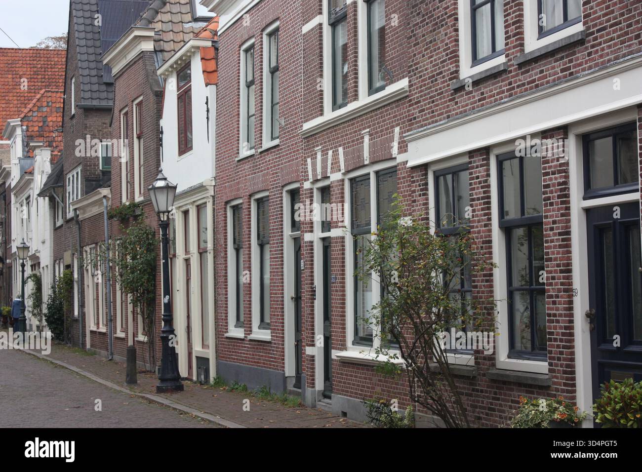 Häuser in der Spieringstraat in Gouda, Niederlande Stockfoto