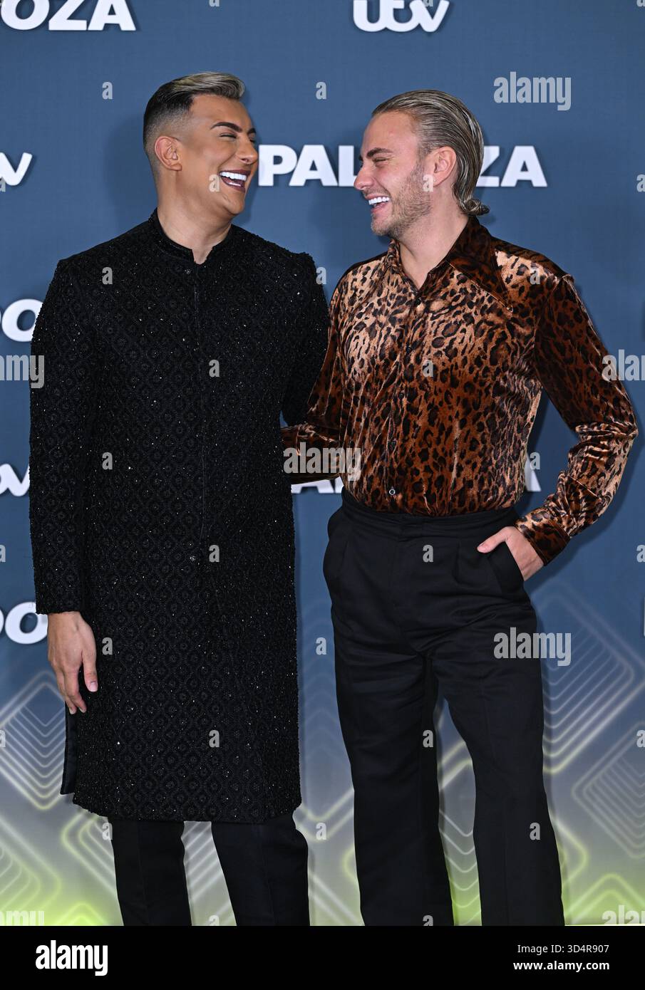 London, Großbritannien. November 2025. Junaid Ahmed und Freddie Bentley waren am ITV Palooza 2025, Barbican Centre. Quelle: Doug Peters/EMPICS/Alamy Live News Stockfoto
