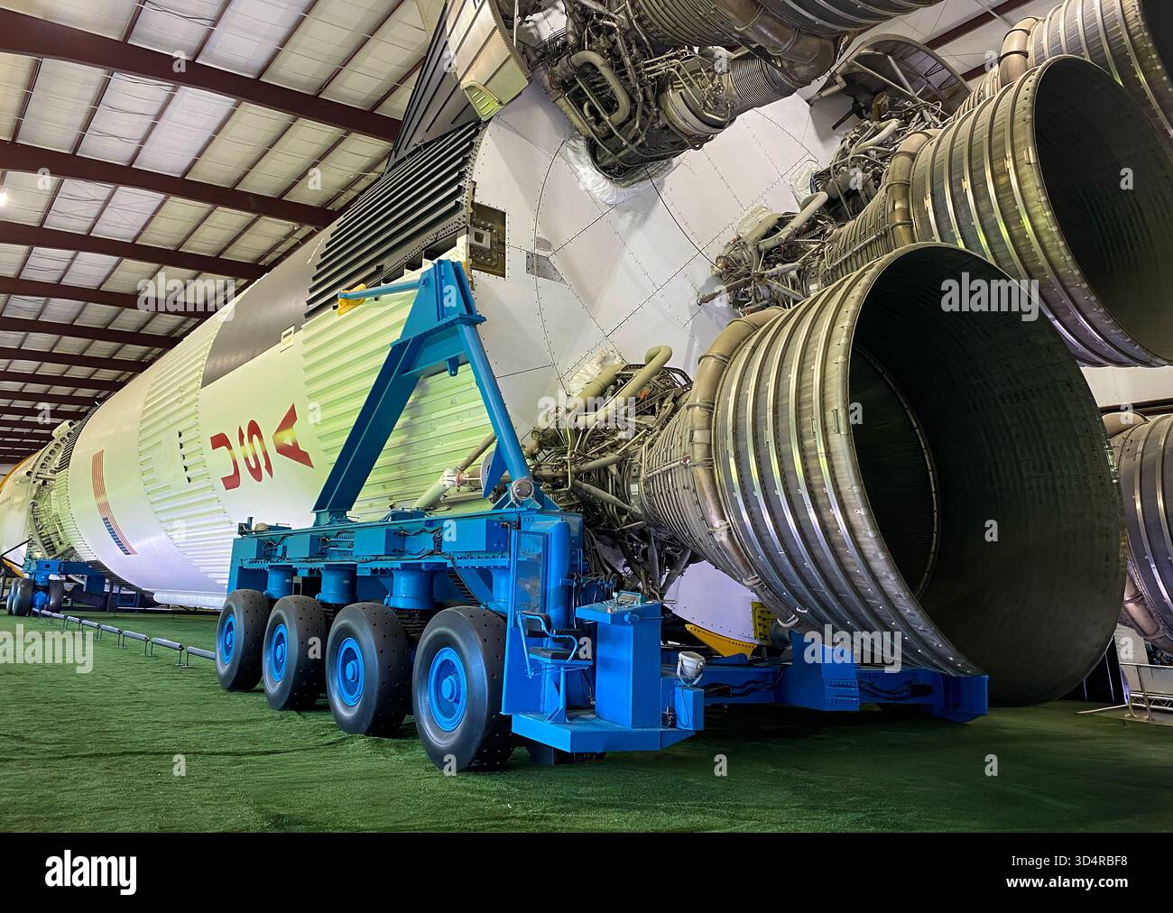 Houston NASA Mission Control Center Museum, Exponate und Weltraumgegenstände, die während der Ära Gemini, Apollo und Shuttle verwendet wurden. NASA Johnson Space Center Stockfoto