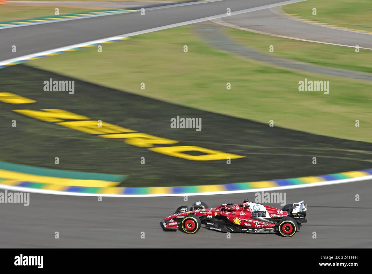Sao Paulo, Brasilien. November 2025. Charles Leclerc (MON) Scuderia Ferrari SF-25 im Sprint-Qualifying des Formel 1 Grand Prix von Brasilien im Autodromo Jose Carlos Pace Credit: Action Plus Sports/Alamy Live News Stockfoto