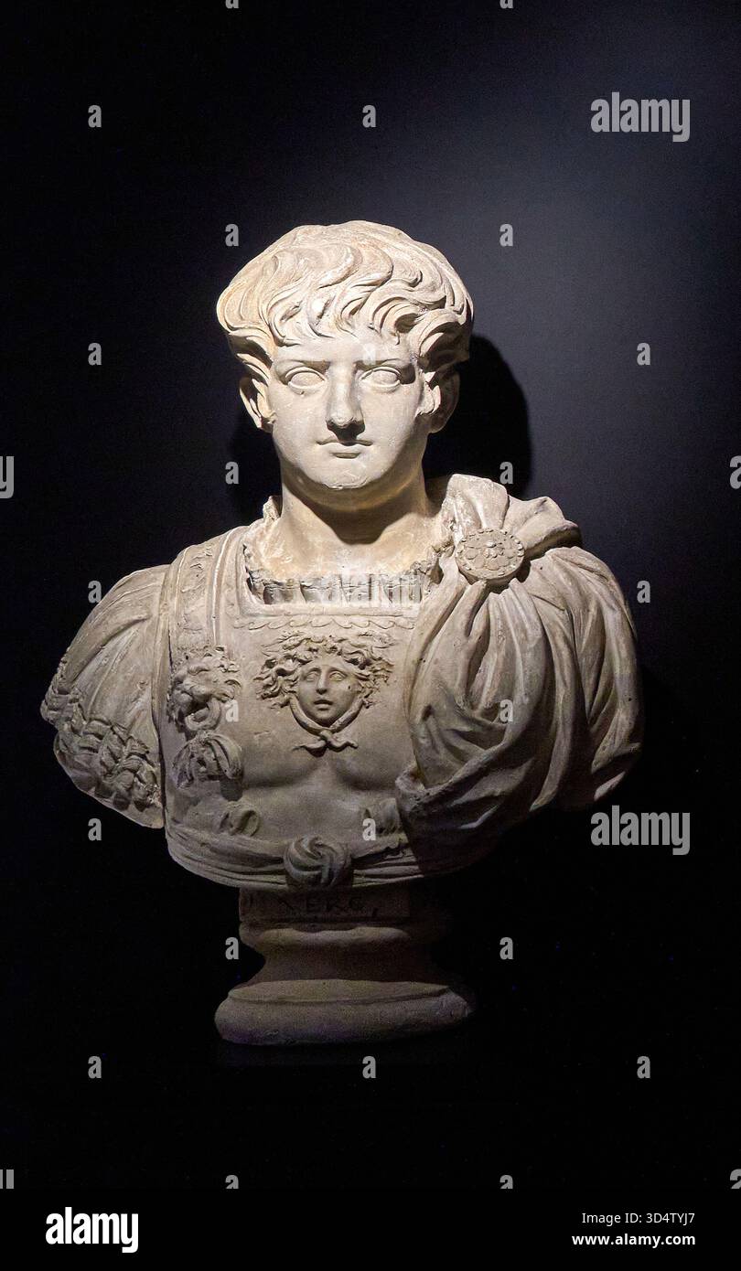 Nero, Das Marmormuseum, Palazzo Medici Riccardi, Florenz, Toskana, Italien. Stockfoto