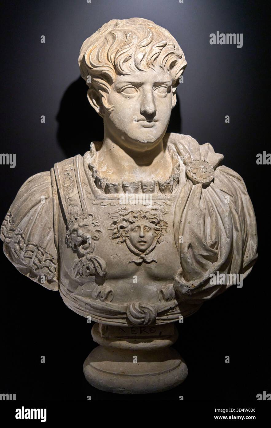 Nero, Das Marmormuseum, Palazzo Medici Riccardi, Florenz, Toskana, Italien. Stockfoto
