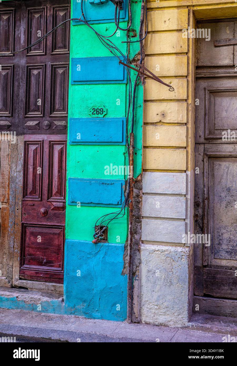Calle Aguilar im alten Havanna Stockfoto