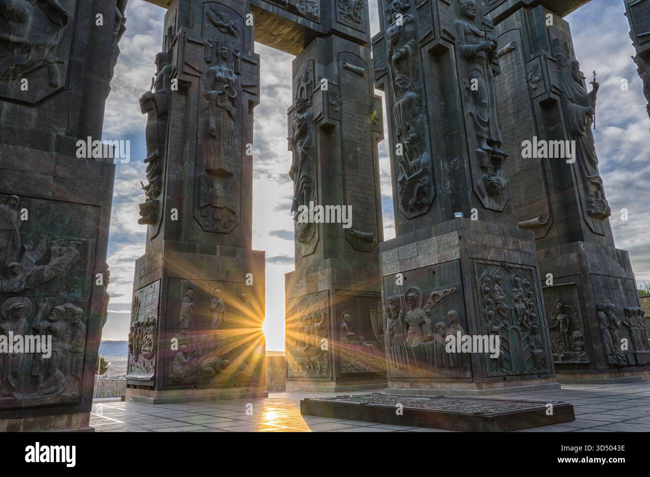 Sonnenaufgang bei den Chroniken von Georgia Stockfoto