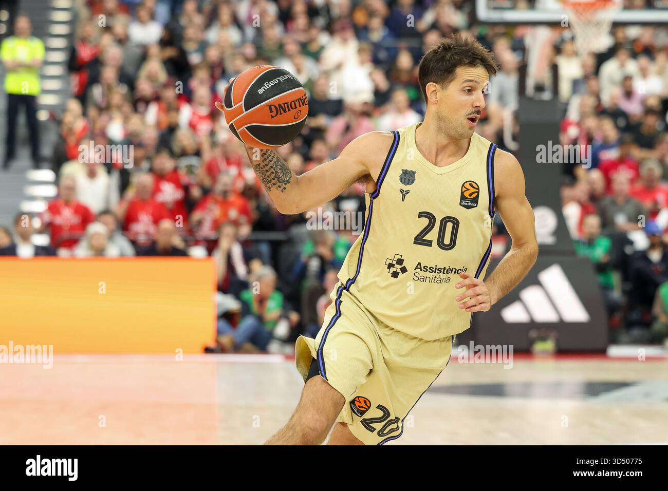 Nicolas Laprovittola (FC Barcelona Basket, #20), GER, FC Bayern Basketball vs. FC Barcelona, Basketball, Euroleague, 10. Spieltag, Saison 2025/2026, 12.11.2025, Foto: Eibner Press Photo/Jenni Maul Stockfoto