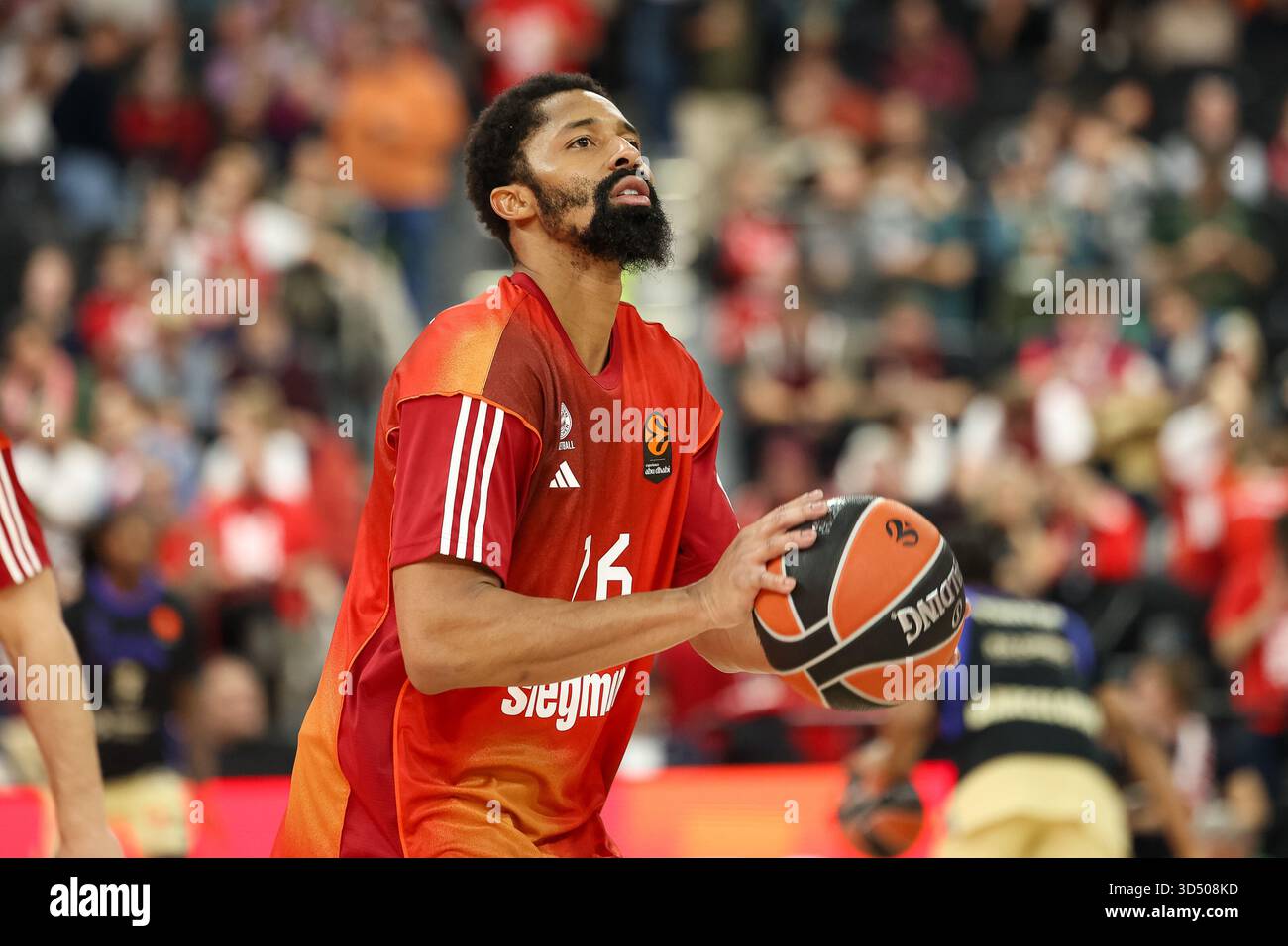 Spencer Dinwiddie (FC Bayern Basketball, #26), GER, FC Bayern Basketball vs. FC Barcelona, Basketball, Euroleague, 10. Spieltag, Saison 2025/2026, 12.11.2025, Foto: Eibner Press Photo/Jenni Maul Stockfoto
