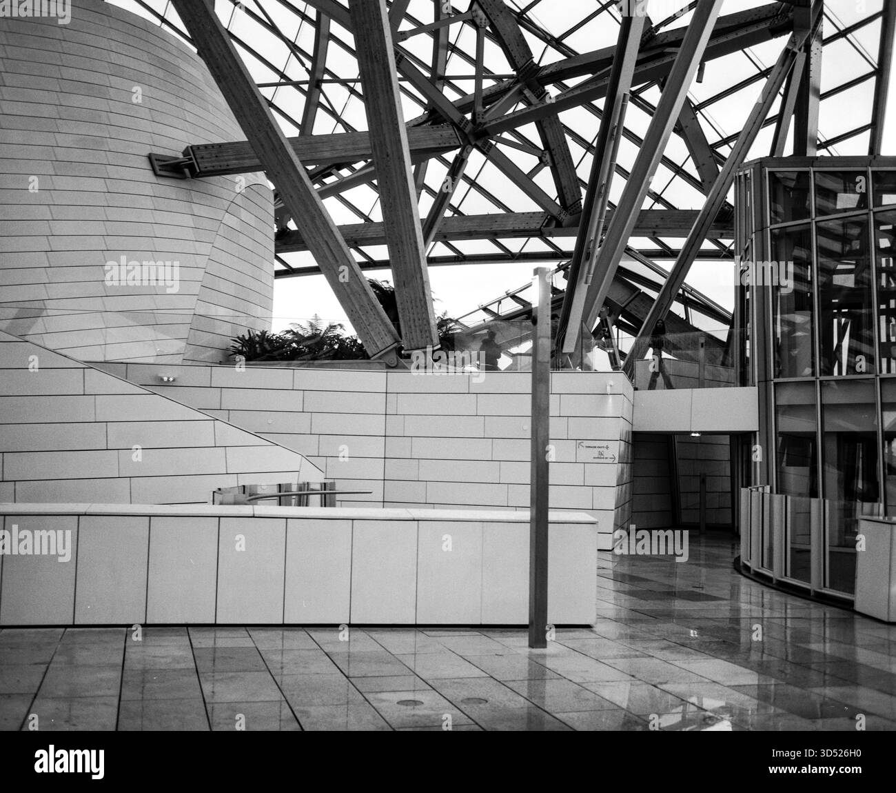 Die Louis Vuitton Foundation, entworfen von Frank Gehry, Paris, Frankreich, Europa. Stockfoto