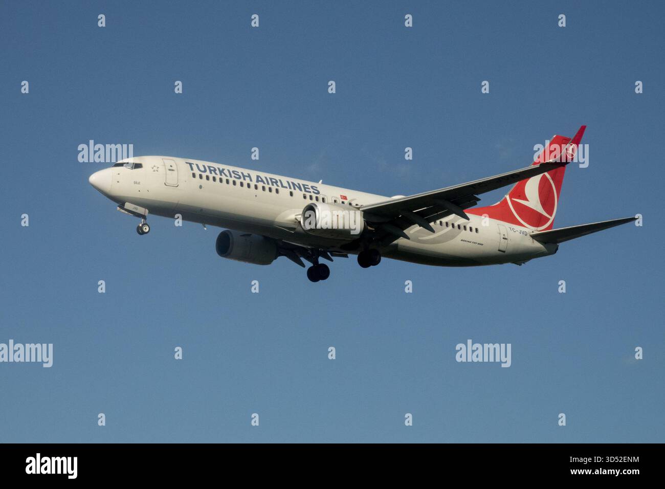 Turkish Airlines Flugzeug mit Boeing 737-800 Stockfoto