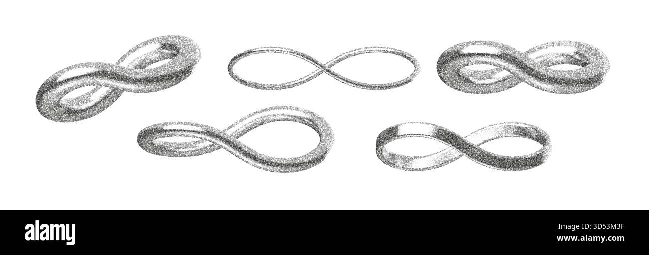 Künstlerische kontinuierliche Loops, fließende abstrakte Motive, die Präzision und künstlerischen Ausdruck betonen Stock Vektor