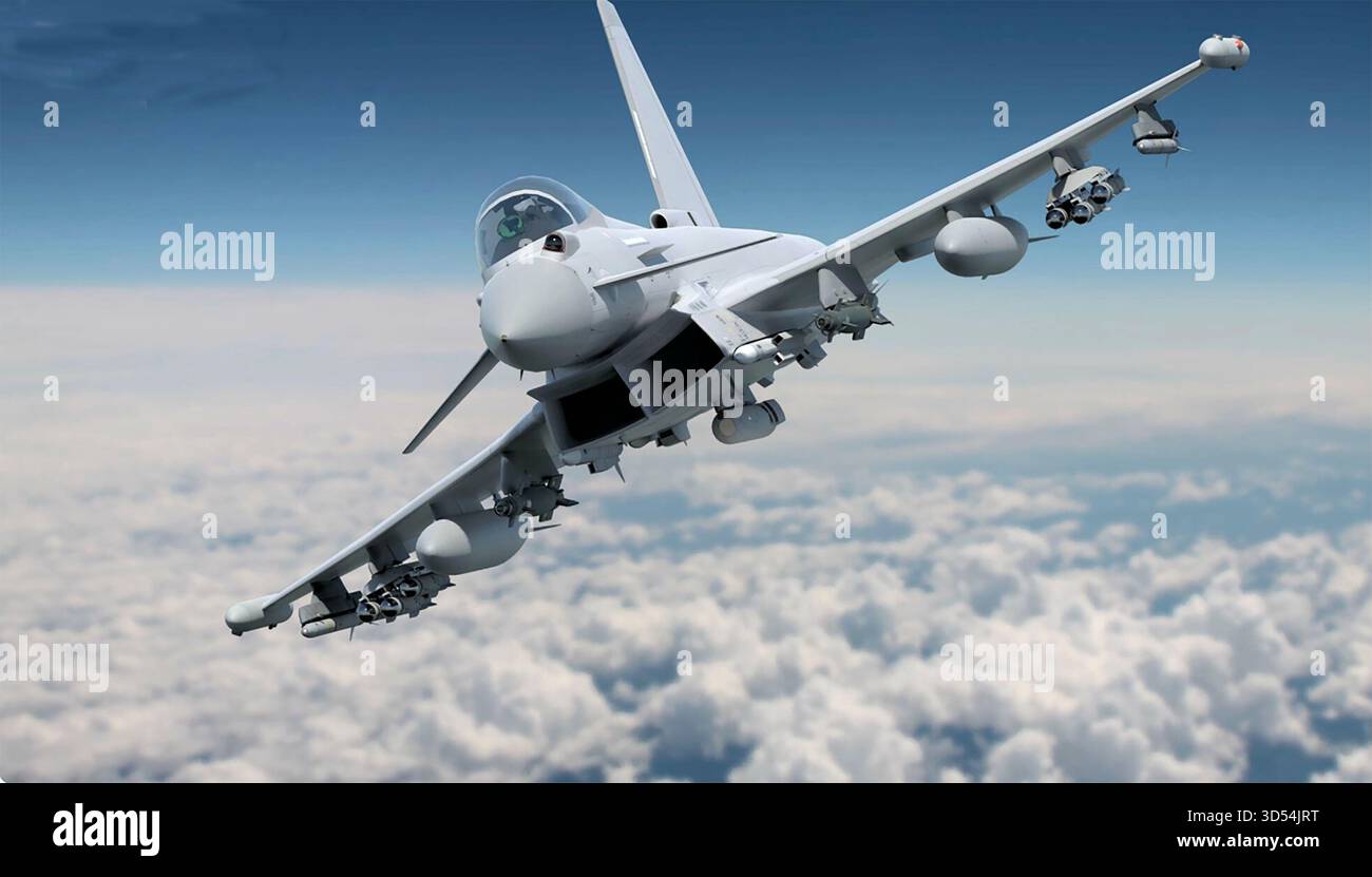 BAE EUROFIGHTER TAIFUN KAMPFFLUGZEUG. Foto: BAE Stockfoto