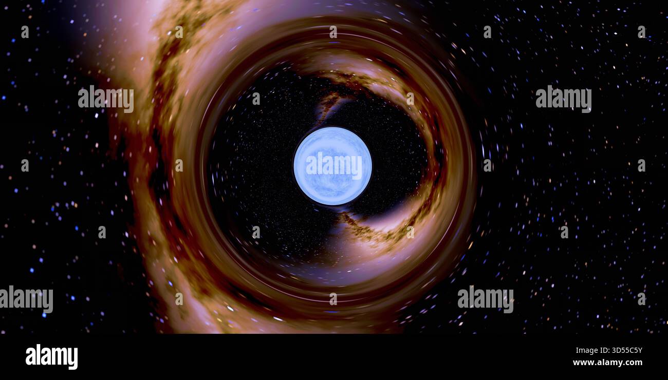 Der Little Green Men Pulsar war der erste bekannte Pulsar, ein schnell rotierender Überrest, der von einer Supernova übrig blieb. Stockfoto
