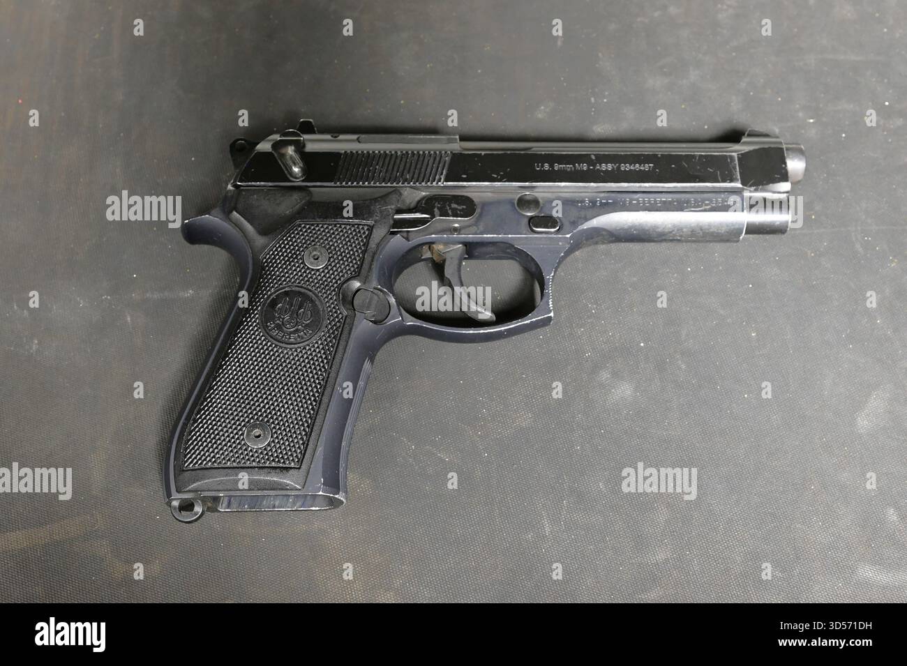 Automatische Pistole Beretta M9. Stockfoto