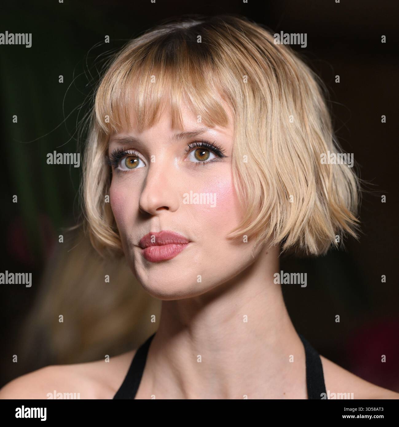 New York, USA. November 2025. Die belgische Sängerin Angele nimmt 2025 an der L'Alliance Gala im Plaza Hotel, New York, NY, am 13. November 2025 Teil. (Foto: Isack Sasha/SIPA USA) Credit: SIPA USA/Alamy Live News Stockfoto