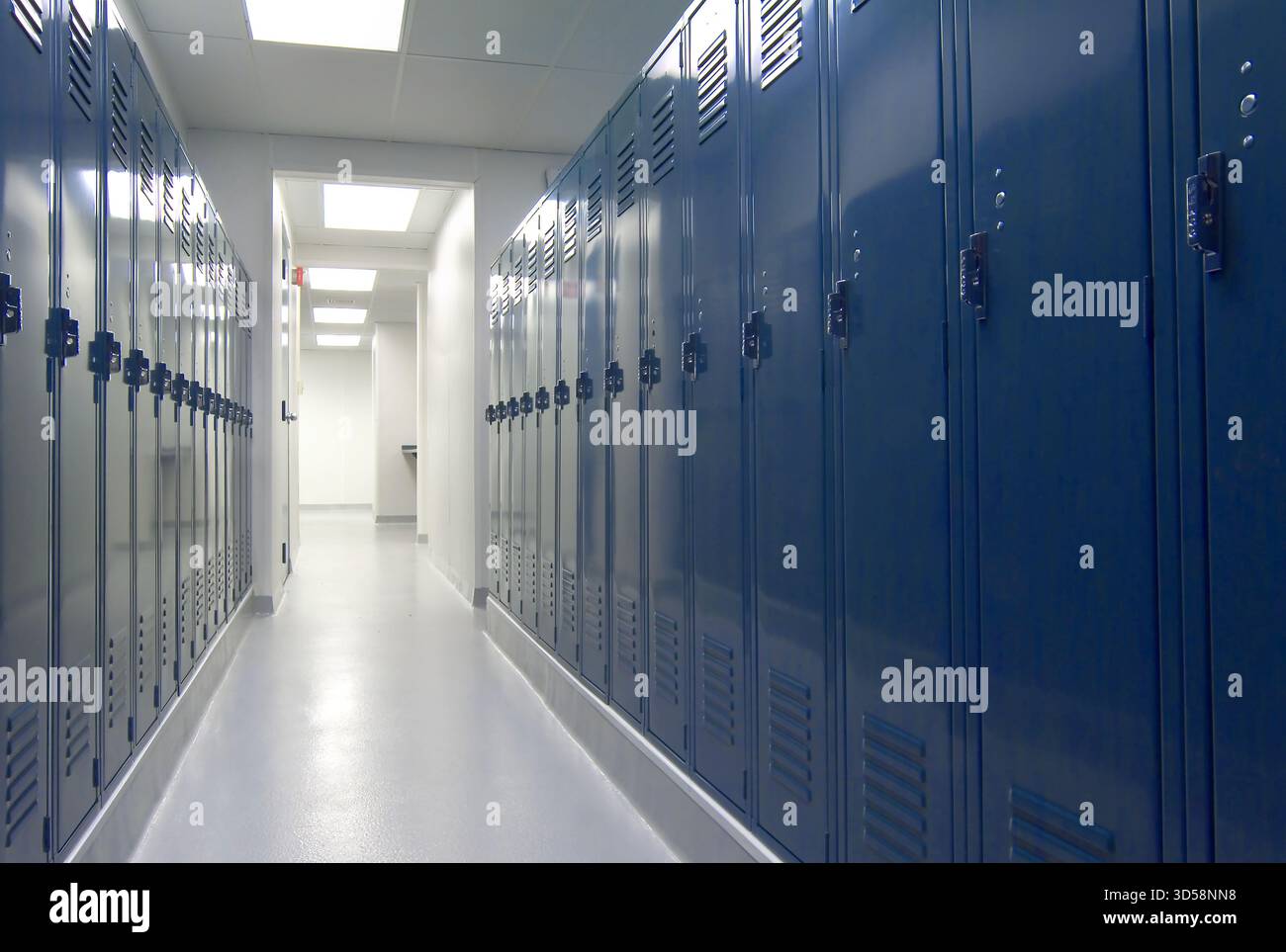 Umkleideraum innen, Sportanlage, Philadelphia USA Stockfoto