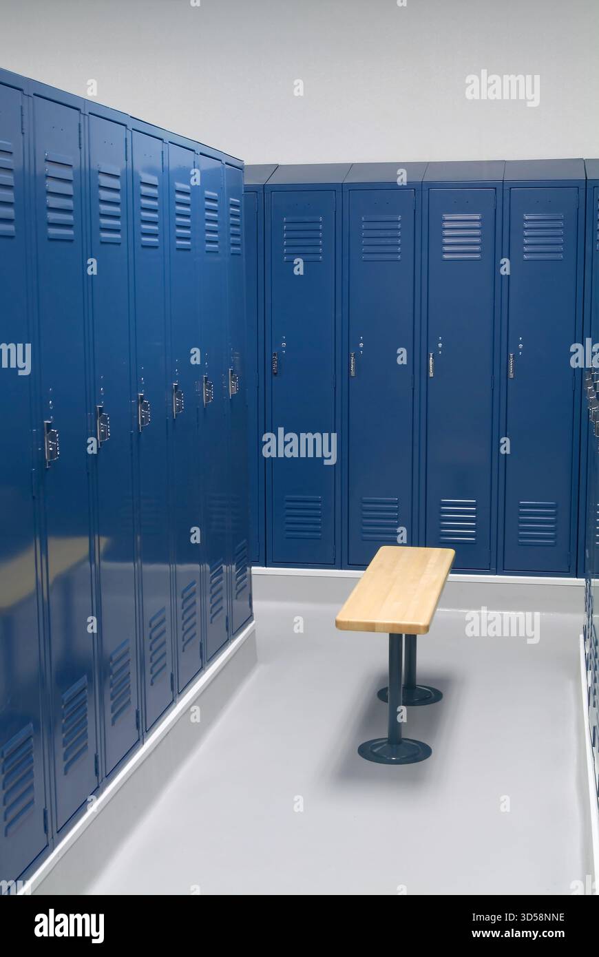 Umkleideraum innen, Sportanlage, Philadelphia USA Stockfoto