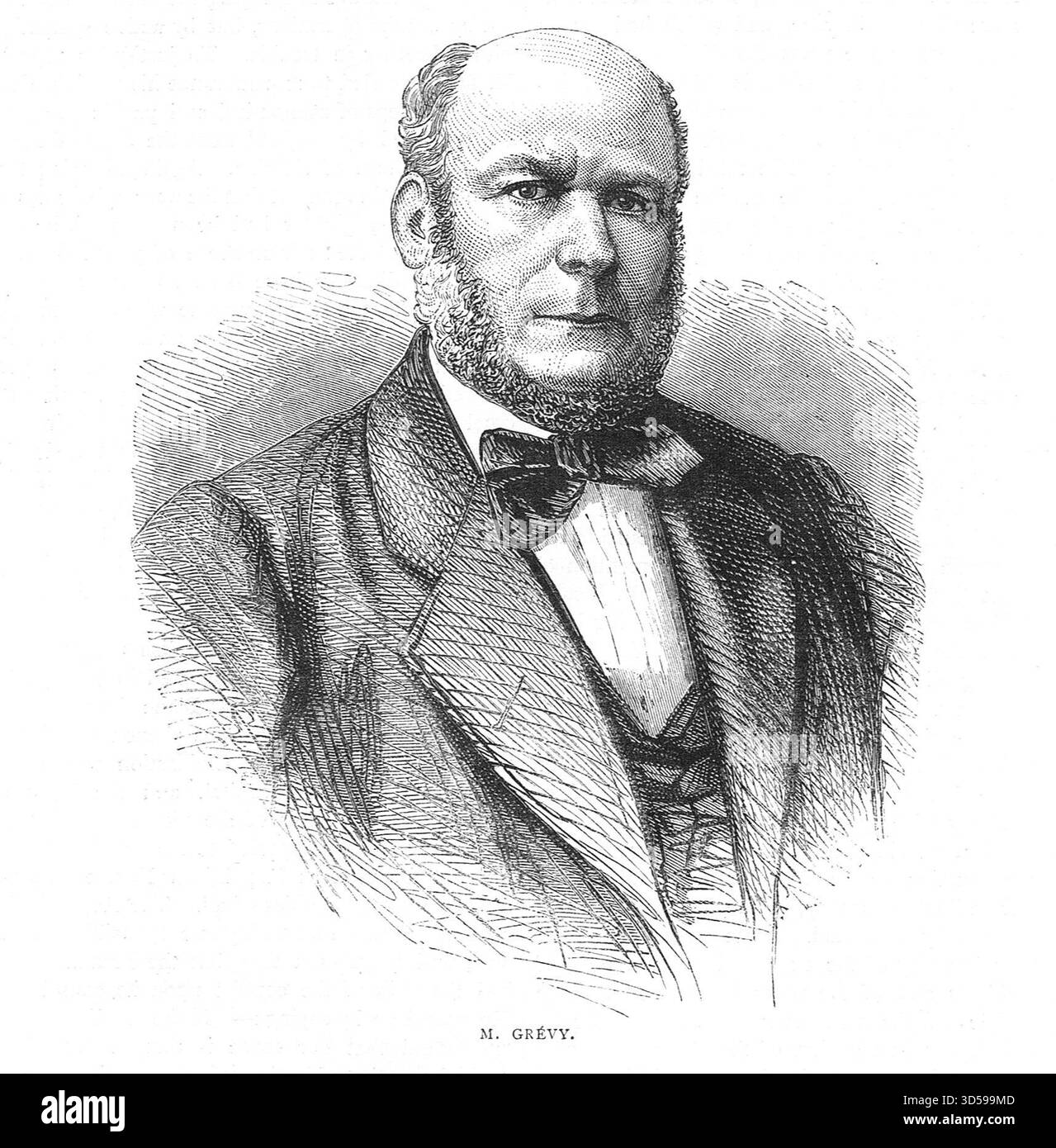 Jules Grévy, Präsident der Nationalversammlung während des Deutsch-Französischen Krieges. Stockfoto