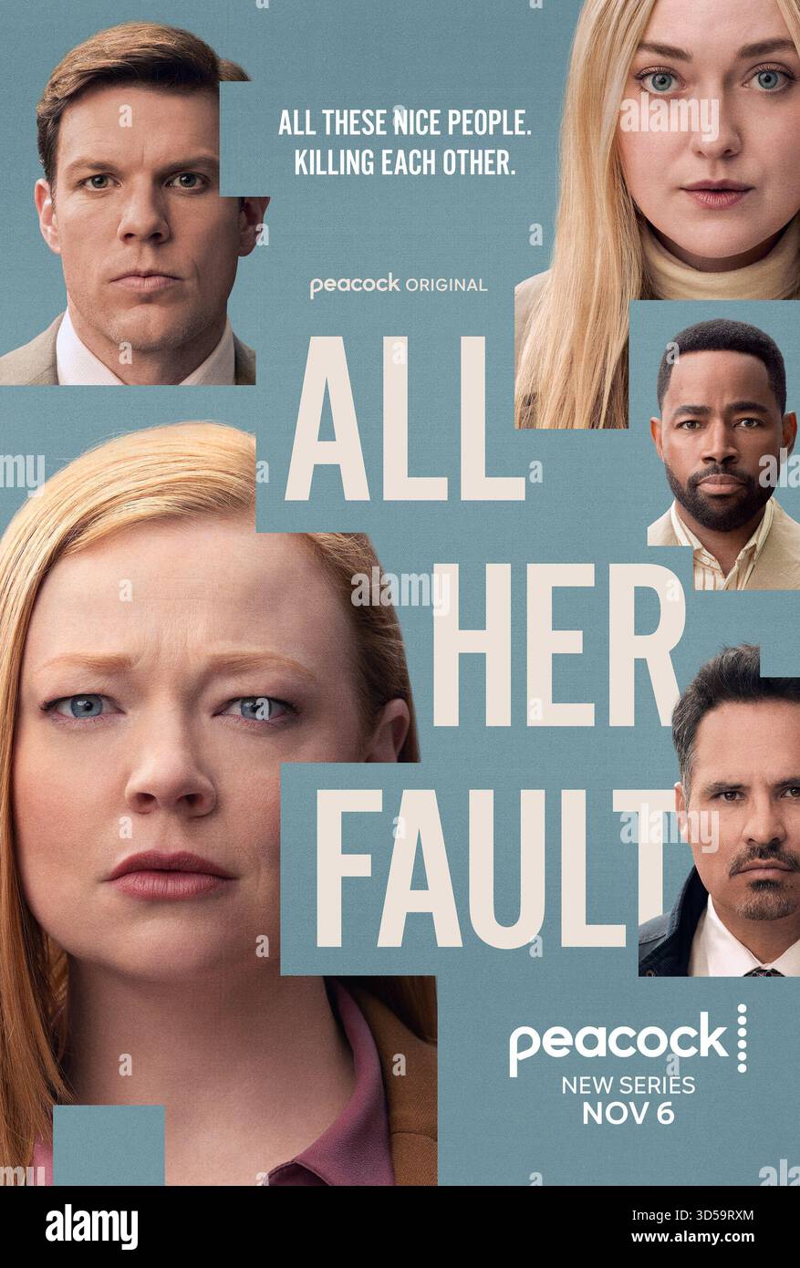 All ihre Fehler Poster Sarah Snook & Dakota Fanning Stockfoto