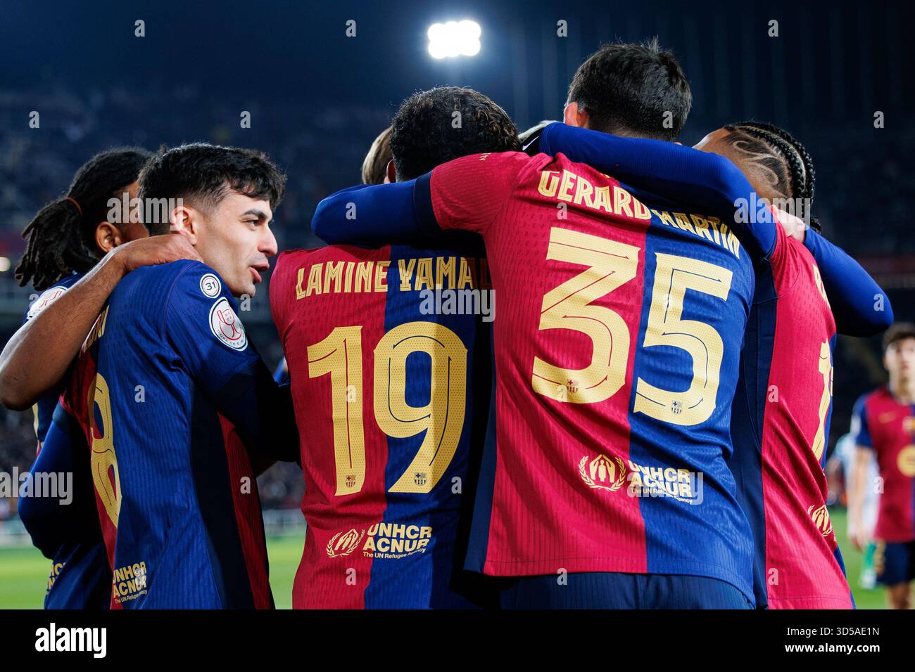 Barcelona, Spanien. Januar 2025. Lamine Yamal im LaLiga EA Sports Spiel zwischen dem FC Barcelona und Real Betis im Estadi Olimp Stockfoto