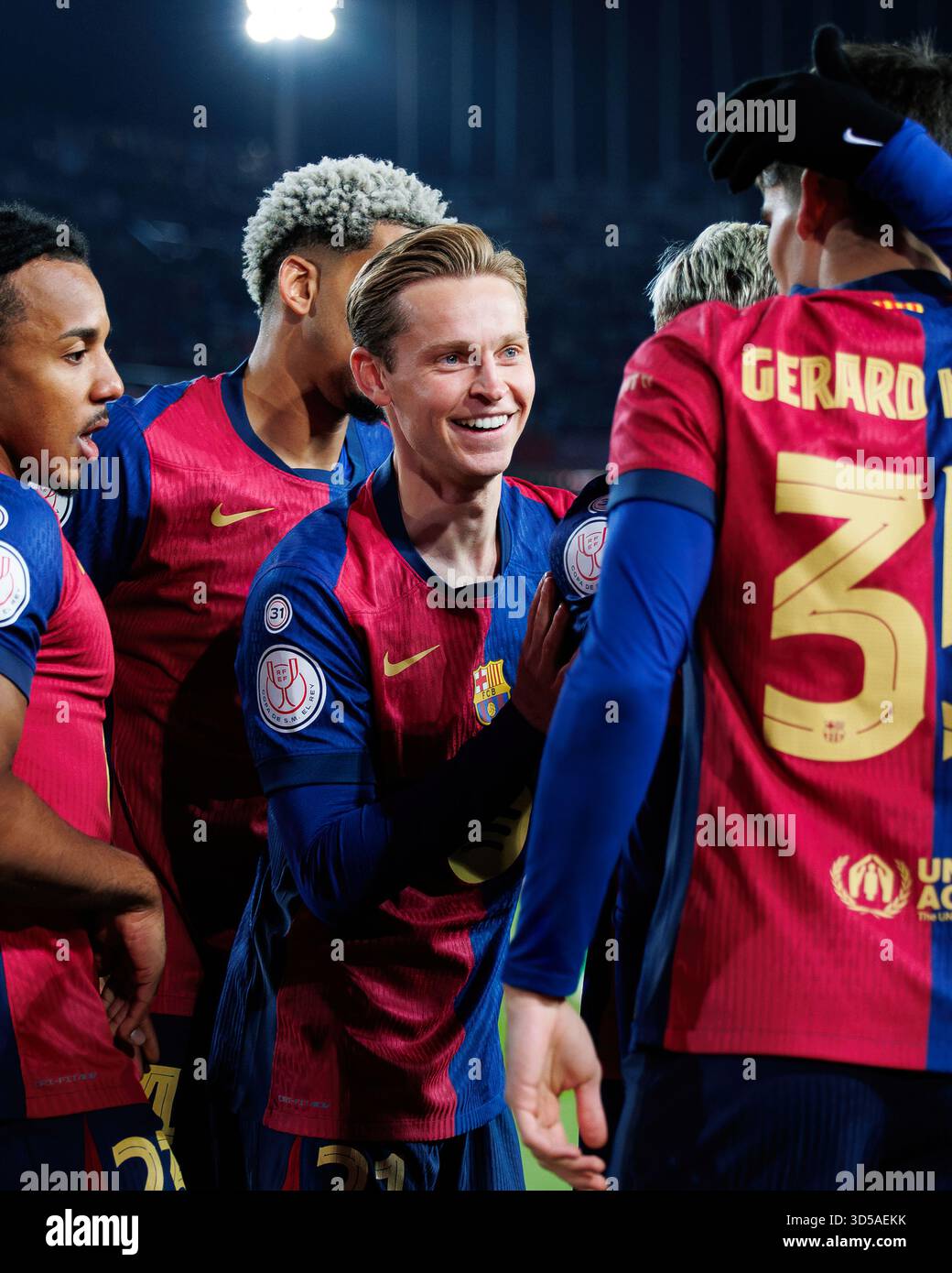 Barcelona, Spanien. Januar 2025. Lamine Yamal im LaLiga EA Sports Spiel zwischen dem FC Barcelona und Real Betis im Estadi Olimp Stockfoto