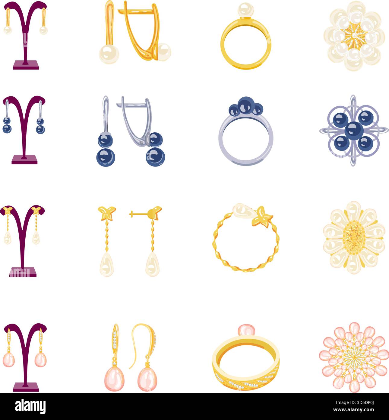 Schmuck Icon Cartoon Vektor. Frauenschmuck. Kastenmodell Stock Vektor