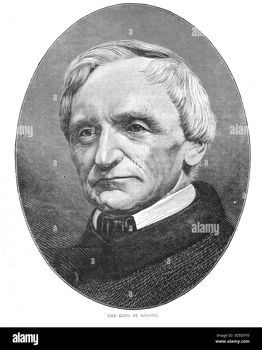 Johann, König von Sachsen im Deutsch-Französischen Krieg. Stockfoto