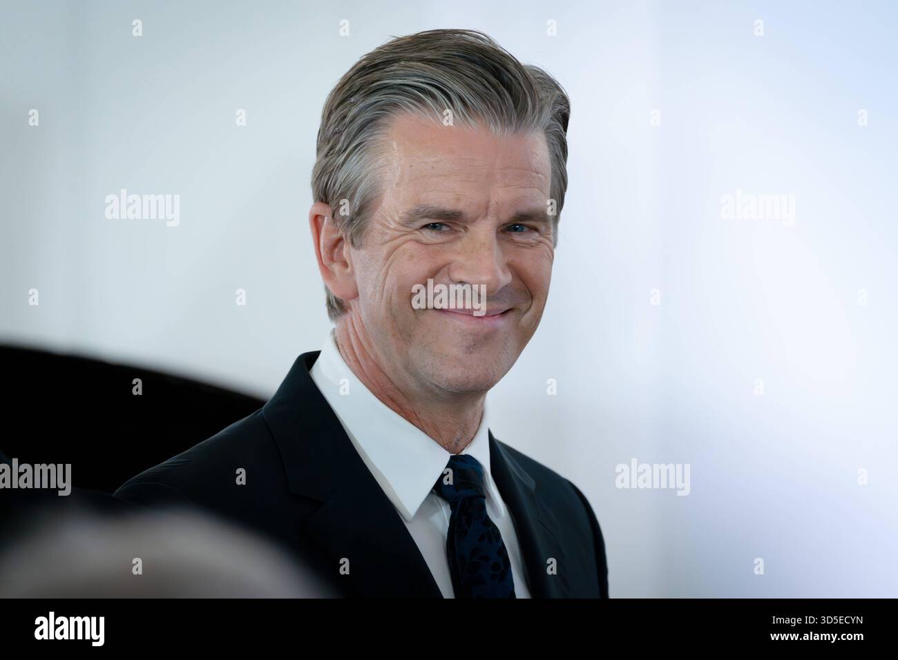 Schloss Bellevue, Markus Lanz, Moderator Schloss Bellevue, Berlin, Bundespräsident, Markus Lanz, Moderator Berlin Berlin DE *** Schloss Bellevue, Markus Lanz, Presenter Schloss Bellevue, Berlin, Bundespräsident, Markus Lanz, Presenter Berlin Berlin GER Stockfoto