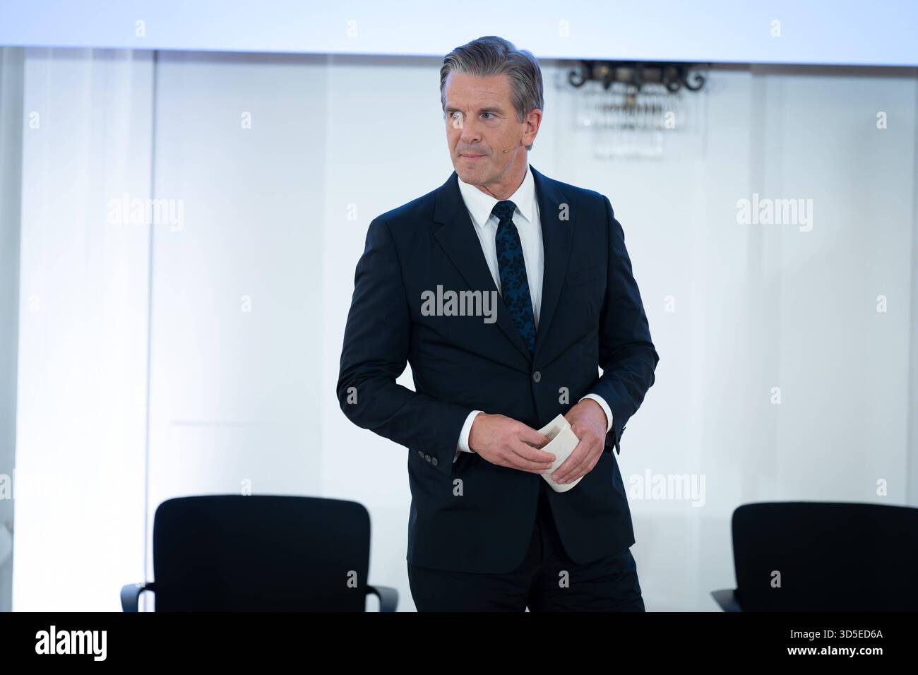 Schloss Bellevue, Markus Lanz, Moderator Schloss Bellevue, Berlin, Bundespräsident, Markus Lanz, Moderator Berlin Berlin DE *** Schloss Bellevue, Markus Lanz, Presenter Schloss Bellevue, Berlin, Bundespräsident, Markus Lanz, Presenter Berlin Berlin GER Stockfoto