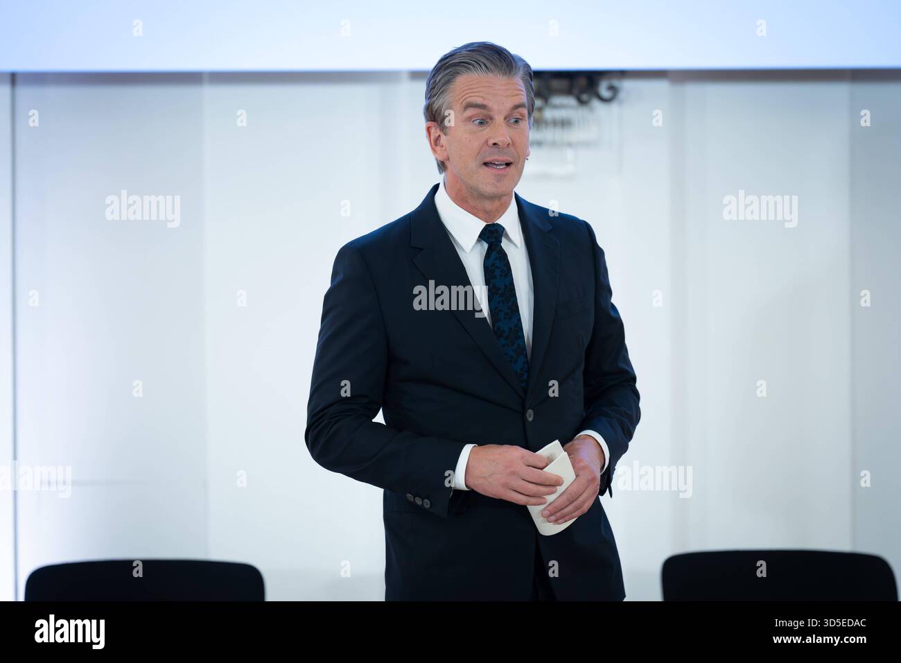 Schloss Bellevue, Markus Lanz, Moderator Schloss Bellevue, Berlin, Bundespräsident, Markus Lanz, Moderator Berlin Berlin DE *** Schloss Bellevue, Markus Lanz, Presenter Schloss Bellevue, Berlin, Bundespräsident, Markus Lanz, Presenter Berlin Berlin GER Stockfoto