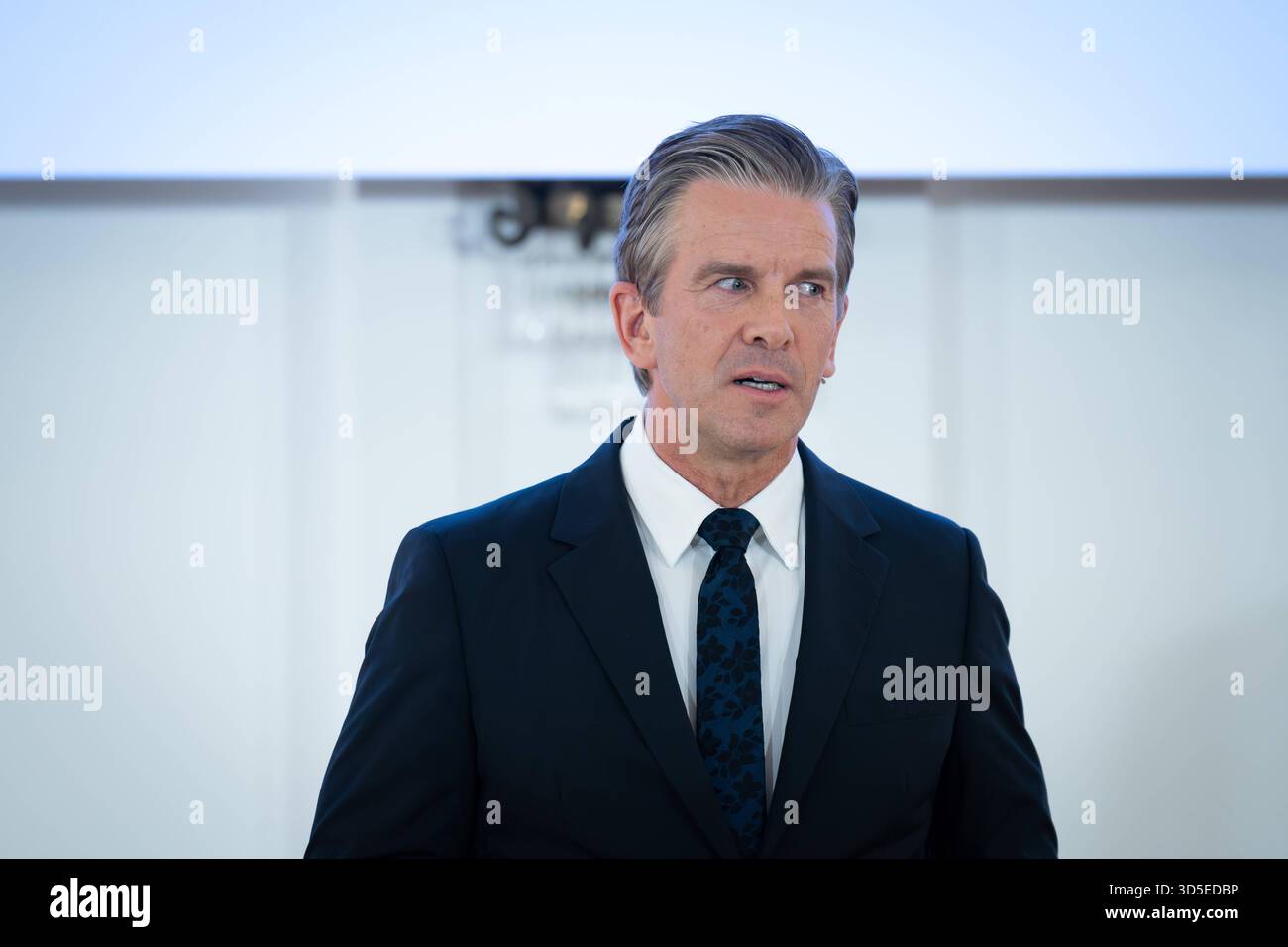 Schloss Bellevue, Markus Lanz, Moderator Schloss Bellevue, Berlin, Bundespräsident, Markus Lanz, Moderator Berlin Berlin DE *** Schloss Bellevue, Markus Lanz, Presenter Schloss Bellevue, Berlin, Bundespräsident, Markus Lanz, Presenter Berlin Berlin GER Stockfoto