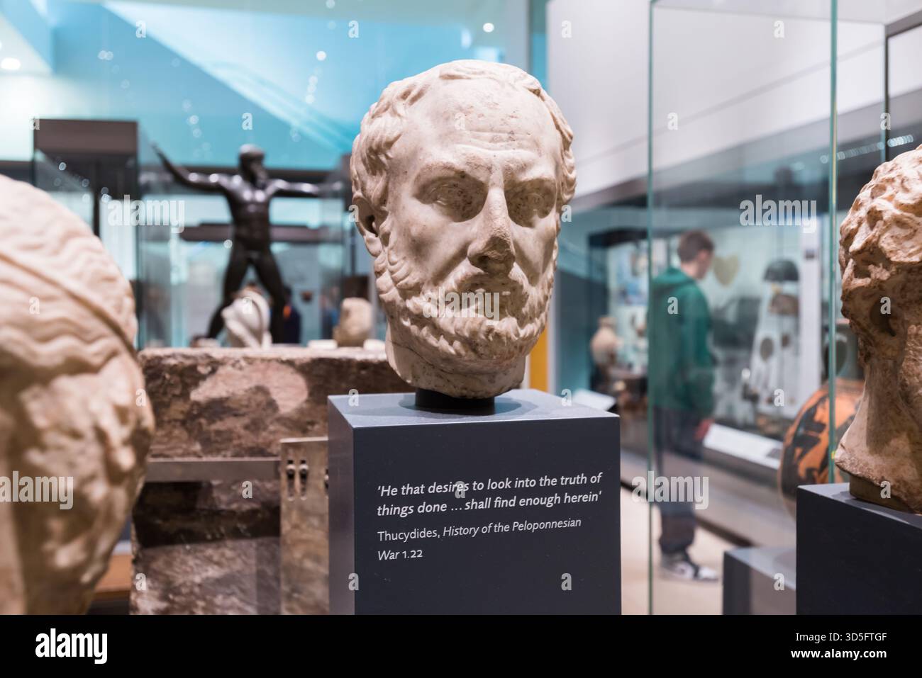Antike griechische Skulptur im Ashmolean Museum, Oxford, Großbritannien Stockfoto