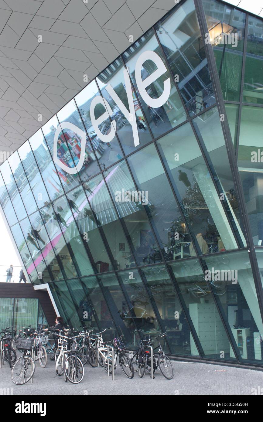 Das Eyefilm Museum am Ufer der Amstel in Amsterdam, Niederlande Stockfoto