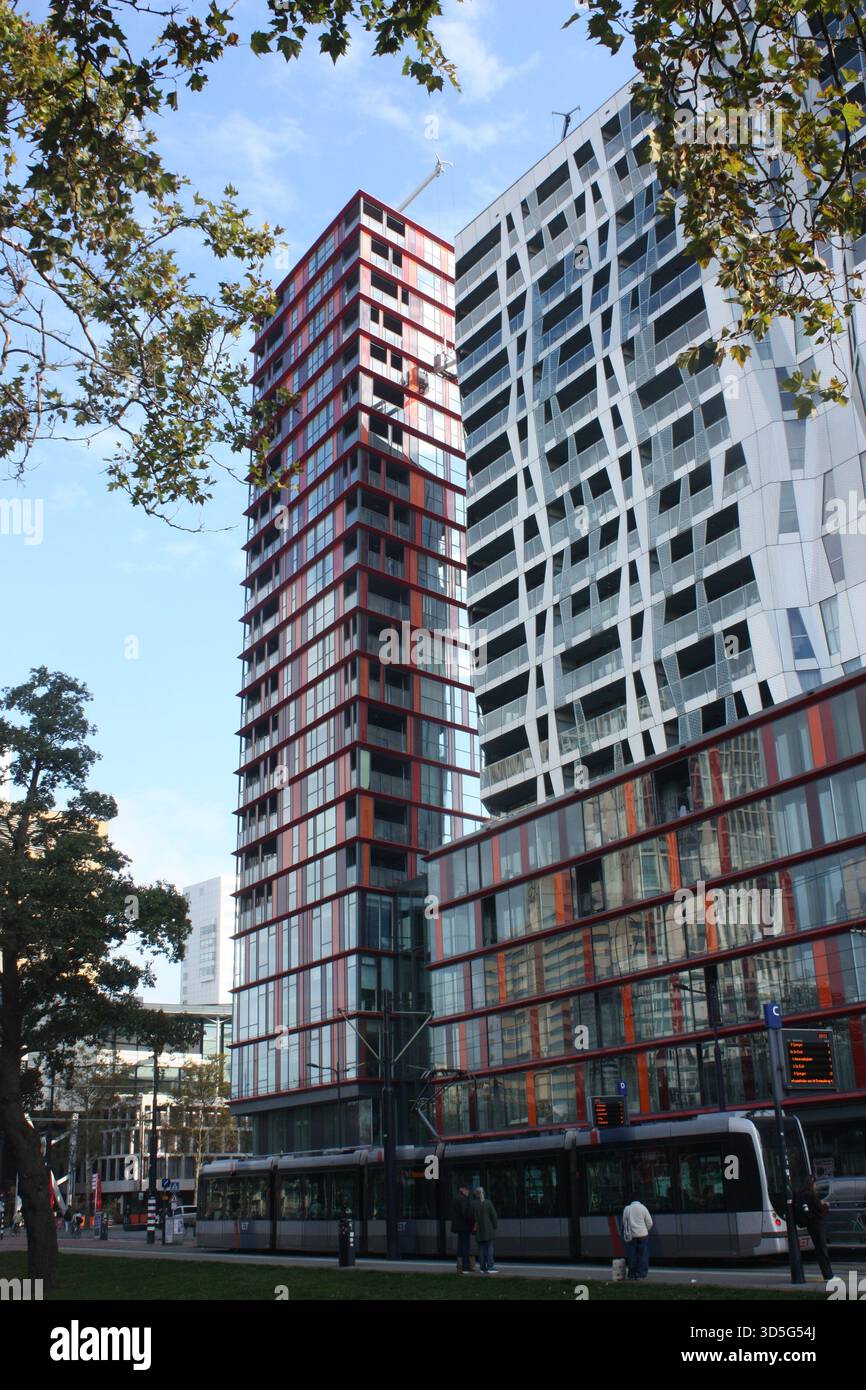 Der Calypso-Block von Wohnungen in Rotterrdam, Niederlande Stockfoto