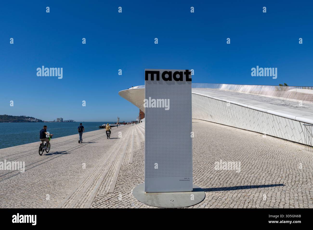 Lissabon, Belem Viertel, Portugal, MAAT das Museum für Kunst, Architektur und Technologie Stockfoto