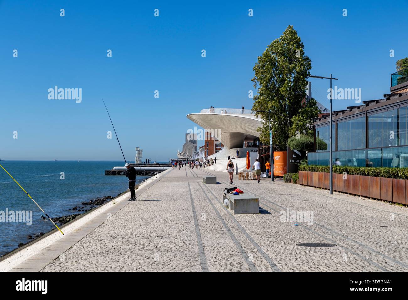 Lissabon, Belem Viertel, Portugal, MAAT das Museum für Kunst, Architektur und Technologie Stockfoto