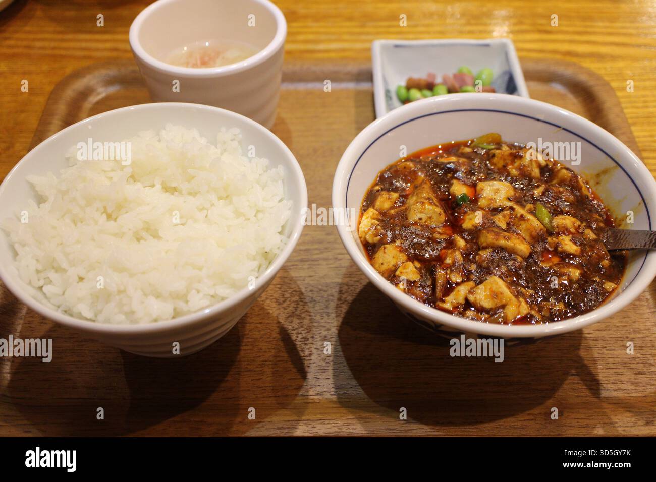 Sichuan Küche (chinesische Küche): mapo Tofu Stockfoto