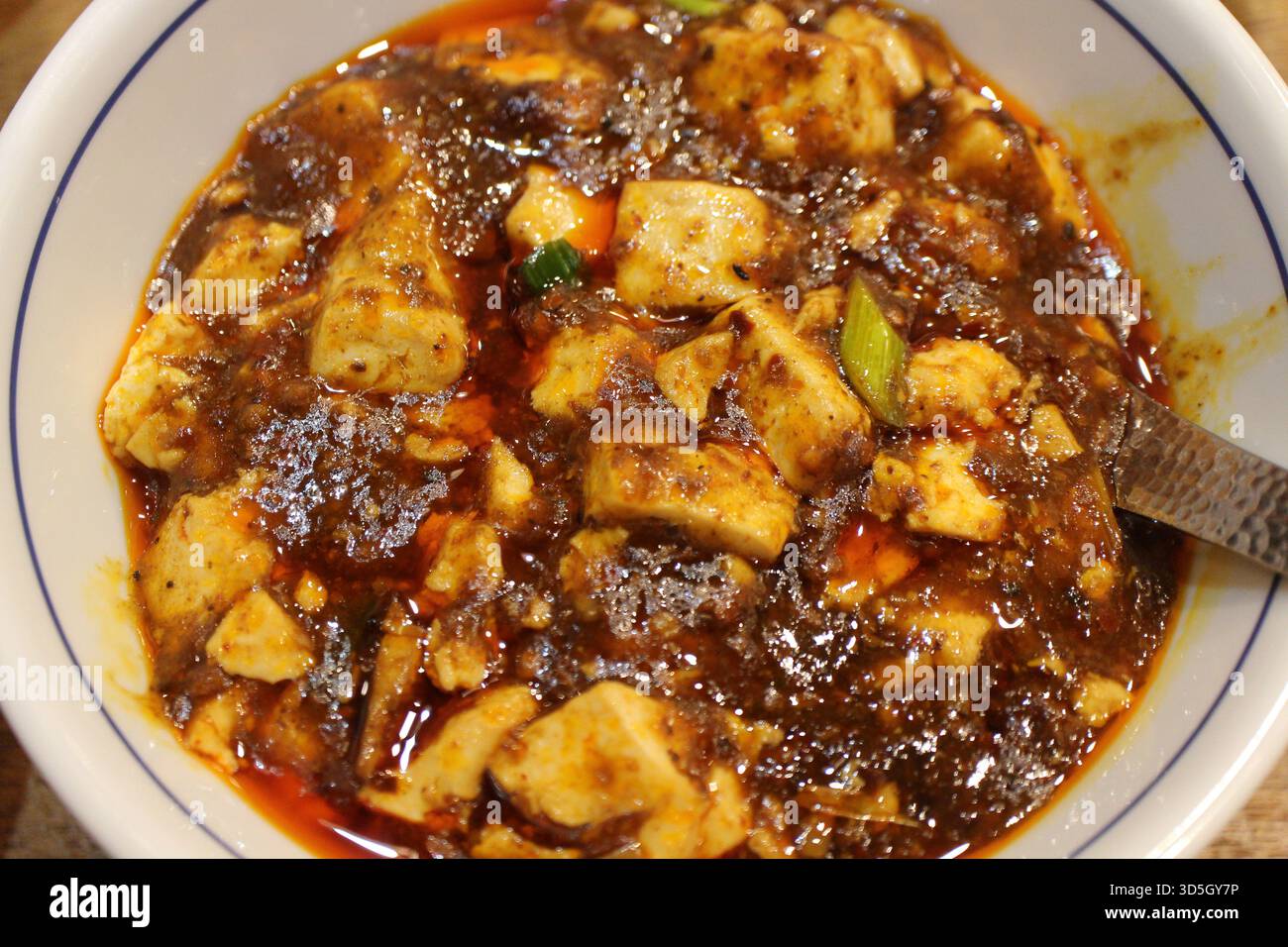 Sichuan Küche (chinesische Küche): mapo Tofu Stockfoto